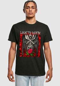 Футболка с принтом LOVE TO DEATH TEE Mister Tee, черный