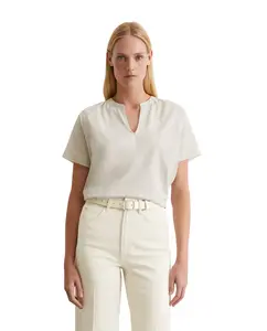 Свободная женская блузка с коротким рукавом MARC  O'POLO, серый