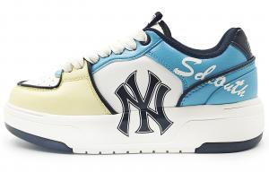 MLB Кроссовки для скейтбординга Chunky Liner, устойчивые к истиранию, низкие, унисекс, бежево-синие