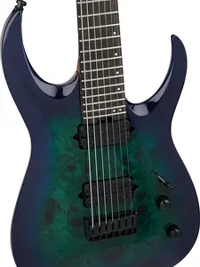 Jackson - Pro Series Signature Misha Mansoor Juggernaut HT7P - 7-струнная электрогитара - накладка из эбенового дерева - окраска Chlorine Burst