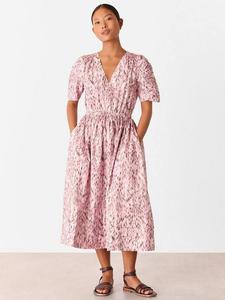 Платье миди с леопардовым принтом Petite Whistles, Pink/Multi