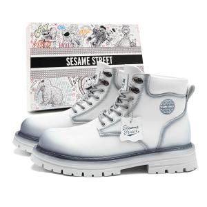 Кожаные ботинки Martin, унисекс Sesame Street, punk белый