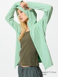Толстовка AIRism Ultra Stretch с UV-защитой Uniqlo, 54 green