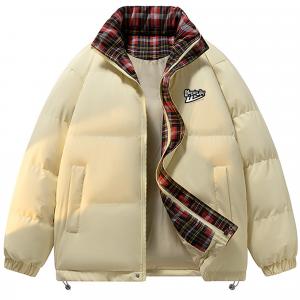 Пуховик женский с воротником стойкой утепленный стеганый WARRIOR, светло-желтый