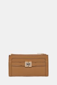 Кожаный кошелек Guess, коричневый