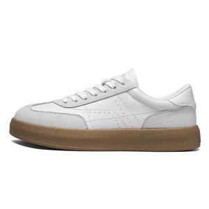 SUPEREDGE Дышащие нескользящие низкие скейтерские кроссовки мужские белые, цвет White