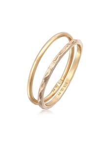 Elli Кольцо из серебра 925 пробы в золотой оправе