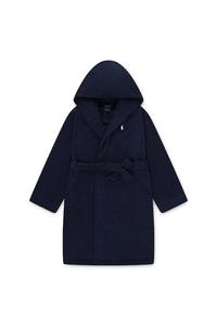 Детский хлопковый халат Polo Ralph Lauren, темно-синий