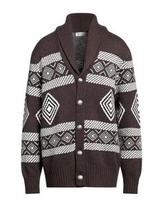 Кардиган Brunello Cucinelli, темно-коричневый