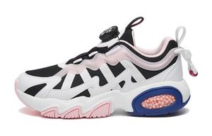 Antakids Скользоустойчивые низкие детские повседневные кроссовки Black Anta White Apricot Blossom Pink для подростков