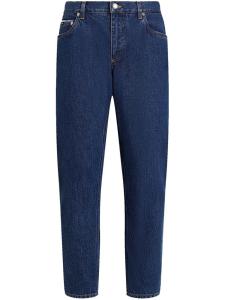 Dolce & Gabbana прямые джинсы с логотипом, синий
