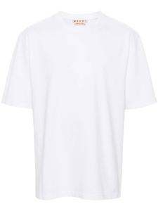 Marni футболка с нашивкой-логотипом, белый