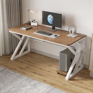 Компьютерный стол Xinmeikai 120x60x74 см белая рама + темный орех