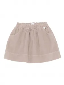 Мини-юбка из вельвета Il Gufo, нейтральный