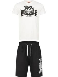 Lonsdale Спортивный костюм "Комплект Mair: футболка и шорты, стандартный крой" белого цвета