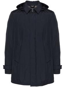 Herno пуховик со съемным капюшоном, синий