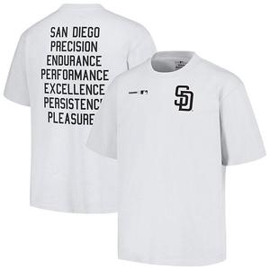 Футболка Men's pleasures white San Diego Padres precision Unbranded