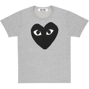 Футболка унисекс серая CDG, серый