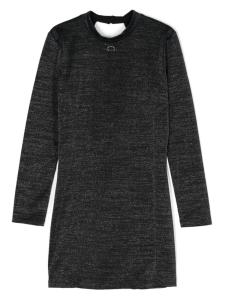 TWINSET Kids платье овальной формы с Т-образной пластиной, черный