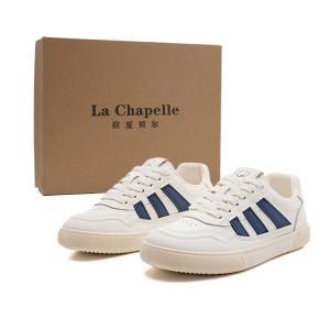 La Chapelle Скользоустойчивые износостойкие легкие низкие женские скейтерские кроссовки Beige Blue, цвет Beige Blue