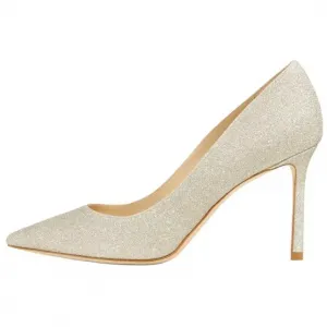 ROMY Slim Heel High Heels 8.5 см женские шампань золото Jimmy Choo, Champagne золотой