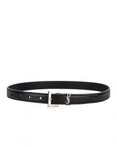Ремень с монограммой Saint Laurent, цвет Noir
