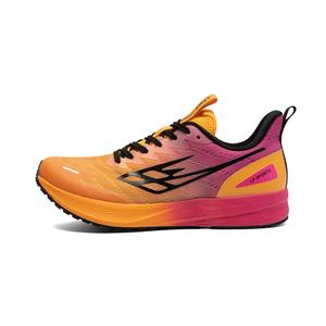 LPMX Кроссовки для бега с низким верхом, амортизирующие, дышащие, с поддержкой, легкие, с отскоком, унисекс, оранжево-розово-красные