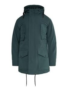 MO Мужская стеганая куртка-анорак угольно-серого цвета