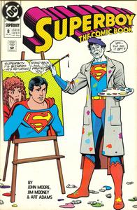 Superboy Comic Book #8 sept 1990 (DC Comics)