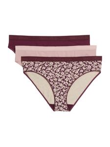 Трусики Marc O'Polo  Essentials, фиолетовый/светло-розовый/бордовый