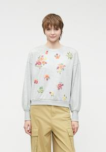 Толстовка ONLY ONLBROOKE O NECK NOOS, Light Grey Melange/Light Grey