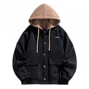 Jeep Пуховик зимний мужской, Black-1478 Series