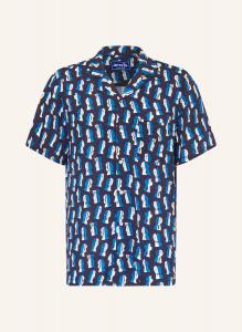 Курортная рубашка темно-синий papier decoupe × severin millet comfort fit arrels BARCELONA, цвет DUNKELBLAU/BLAU/WEISS