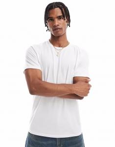 Футболка Hollister icon с круглым вырезом белого цвета