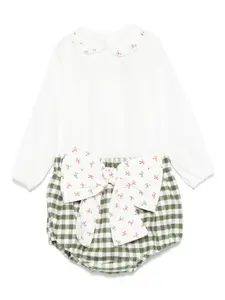 Шорты с бантиком La Stupenderia, зеленый