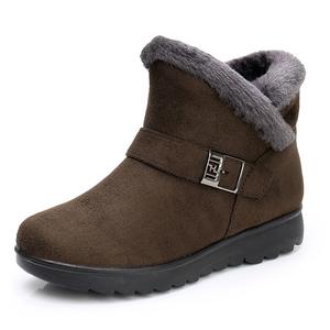 EGCHI Женские зимние сапоги черно-коричневые, цвет Brown