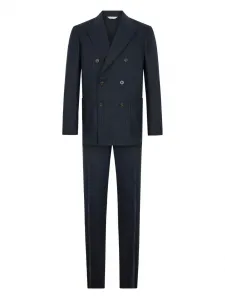 Костюм K-Suit с двубортным пиджаком Boglioli, синий