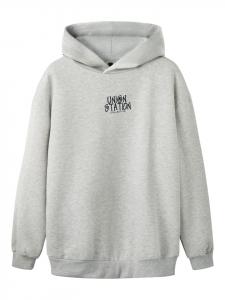 Name it Худи светло-серого меланжевого цвета