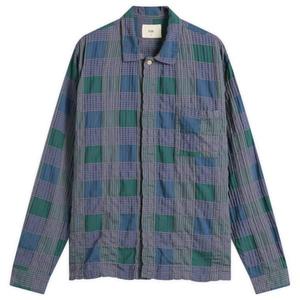 Рубашка в клетку от End Folk, фтало зеленый