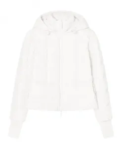 Утепленная нейлоновая куртка с капюшоном Armani Exchange, белый