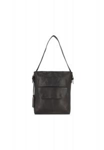 Кожаная сумка через плечо Brampton 28 см с отделением для ноутбука COWBOYSBAG, черный