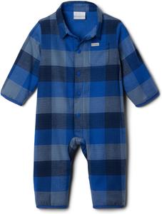 Columbia baby-boys Cornell Woods Flannel Bunting, Collegiate Navy Ombre Buffalo