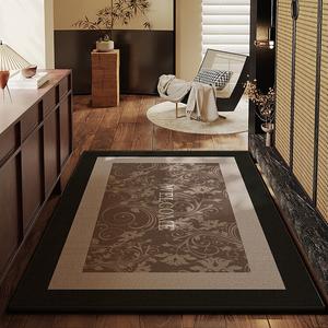 Budis Ковер 80х100 см для входной двери в стиле французского винтажа, водостойкий, нескользящий, для удаления грязи, можно обрезать