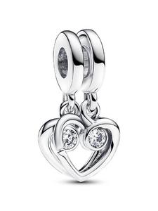 Шарм Pandora Forever & Always Splittable Dangle Charm, стерлинговое серебро