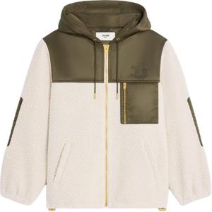 Куртка из флиса с эффектом кашемира под мех CELINE, бежевый
