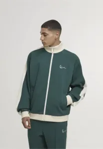 Фирменная тренировочная куртка с боковой полосой Karl Kani, Dark Green Off White