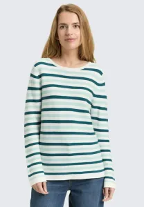Свитер Tom Tailor, Mint Green/Beige Stripe