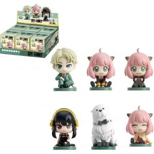 Коллекционная коробка-загадка Anya Forger & Bond Forger сидячие фигурки одиночная коробка-загадка/полный набор 6 шт EAKI, Full Box 6 Pcs