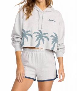 Billabong Худи Triple Palms серого цвета