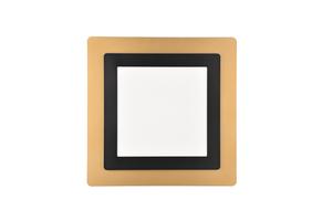 Светодиодный потолочный светильник Trio Leuchten, 45x45x4,2 см, черный/золотой